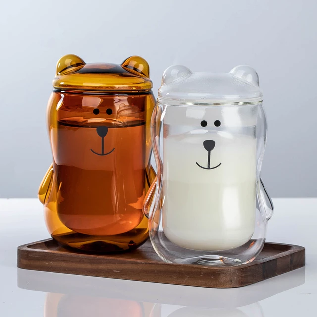 Cute Panda Creative Glass Drinking Cup