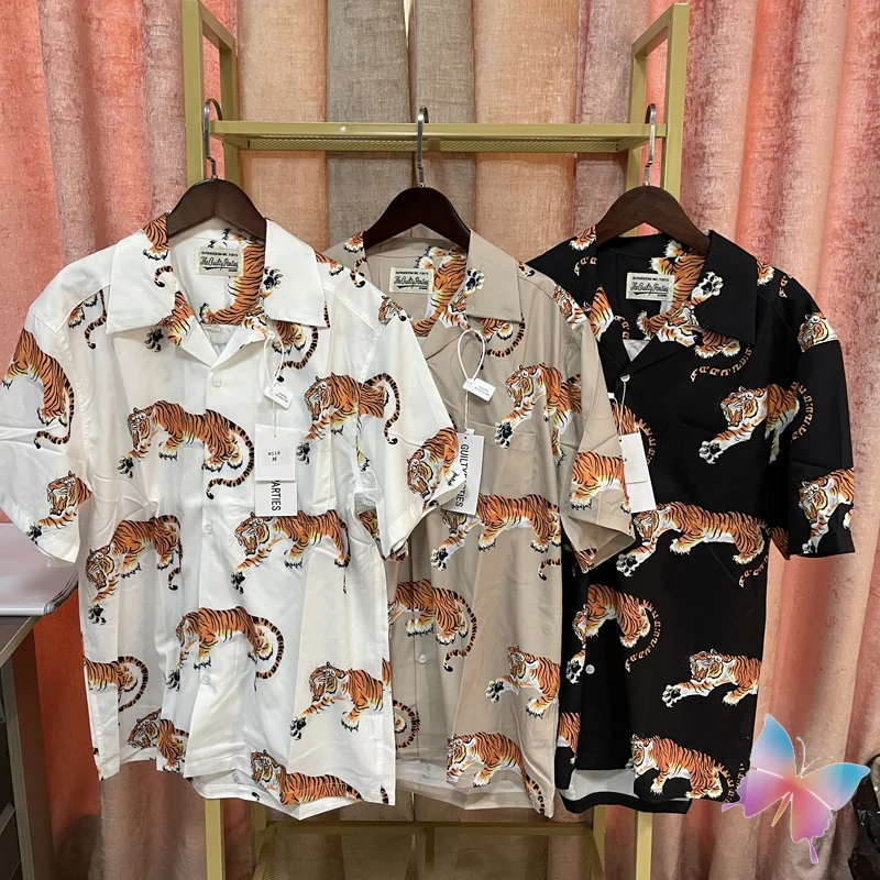 

Футболка Мужская/Женская на пуговицах, топ с леопардовым принтом тигра и Марии, футболка с реальным фото