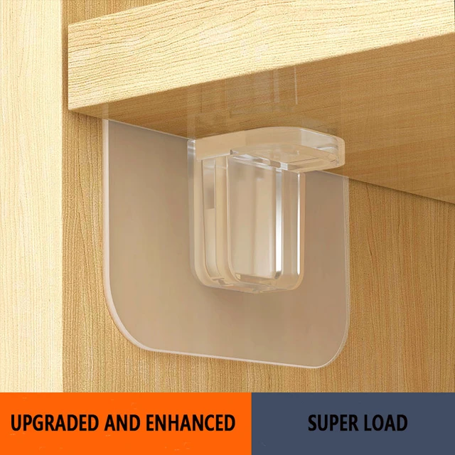 1pc Wall Shelf With Divider, Adhesive Wall Mounted Hanging