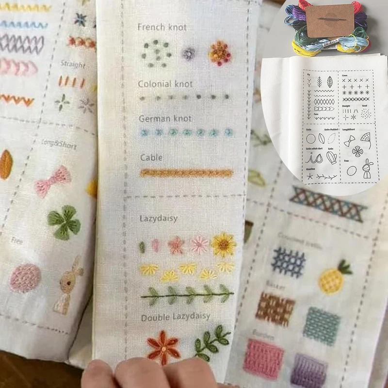 DIY Stitch Book, Embroidery Stitch Book, Embroidery Sewing Sewing Books for Beginners Adult New