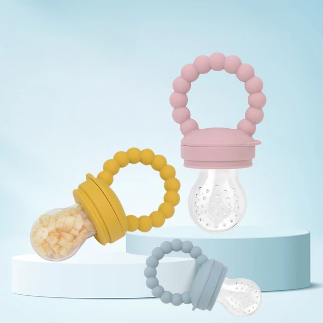 Fkisbox Single Silicone Baby Fruit Bite Baby Teether: A Safe and Convenient Feeding Solution