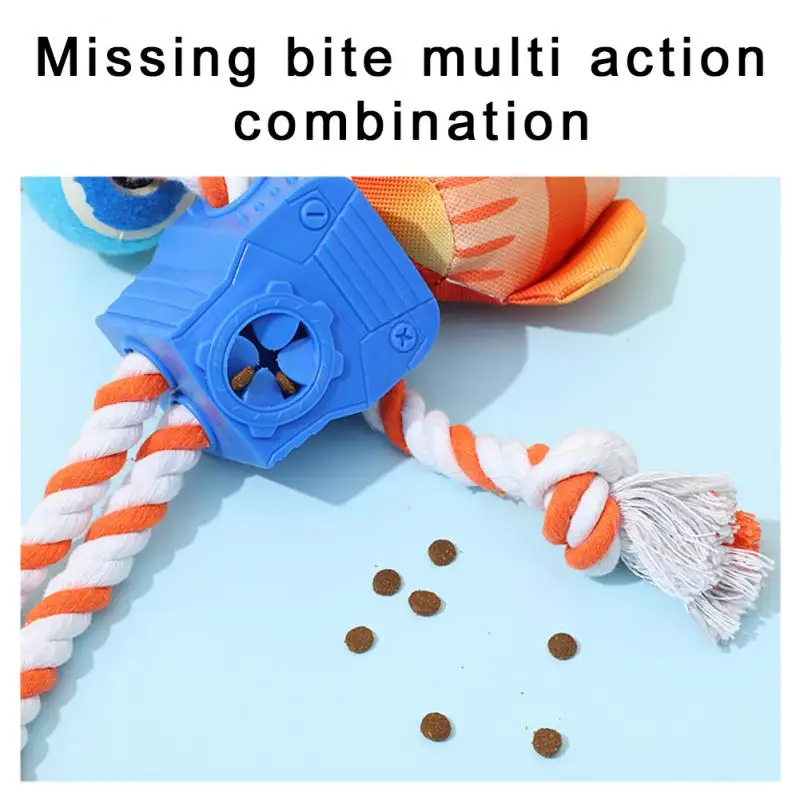 

Новинка, робот, игрушка для собак с утечкой еды, комбинированная интересная говорящая игрушка для собак из ТПР, креативная переплетная игрушка с веревкой, игрушка для домашних животных, оптовая продажа, Прямая поставка