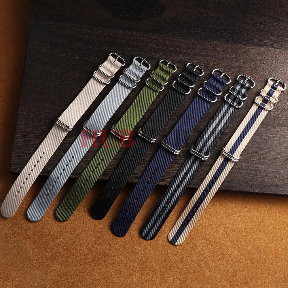 Universal Nylon Canvas Watch Strap - Weave Design Wristband