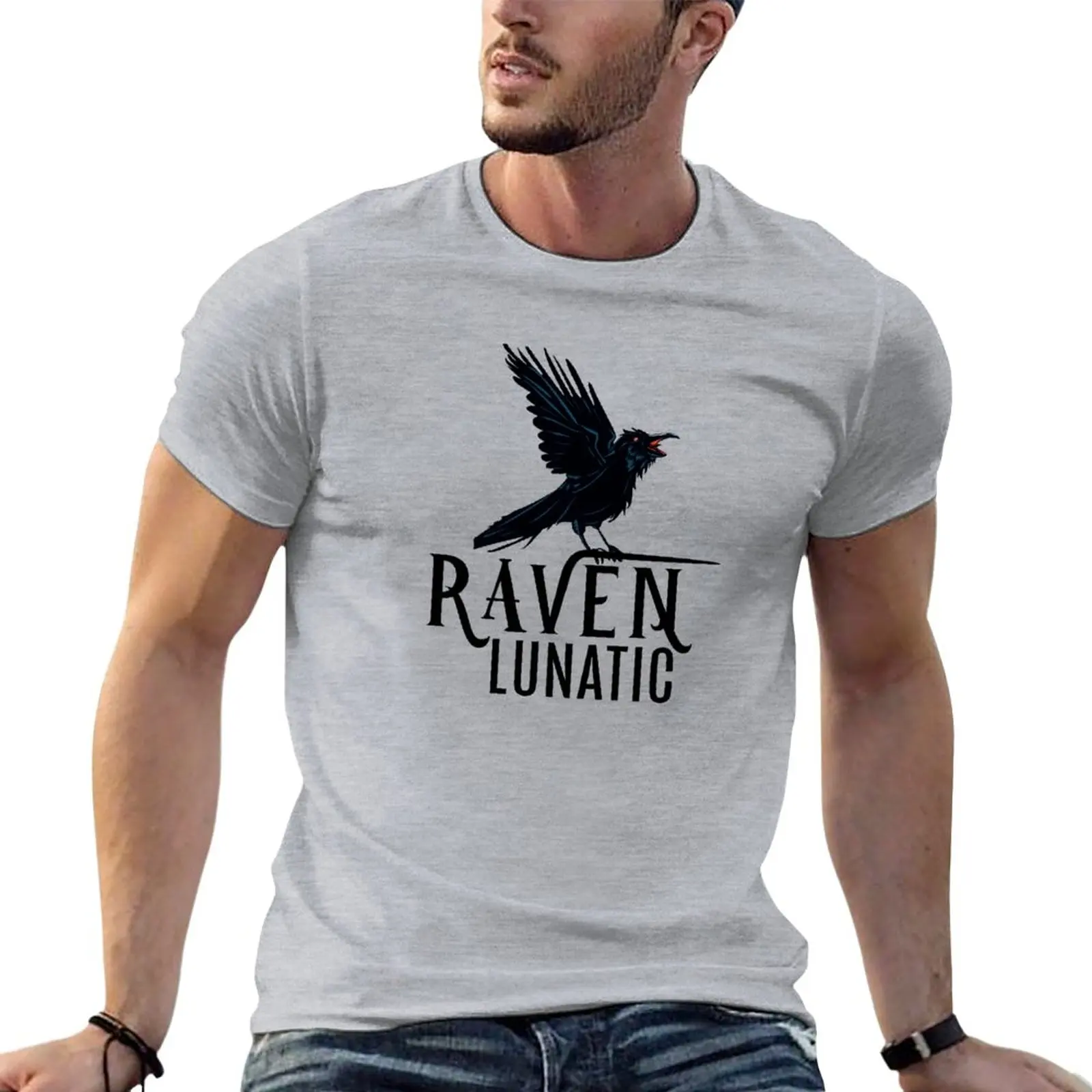 

New Raven Lunatic Funny Asylum T-Shirt graphic t shirts new edition t shirt quick-drying t-shirt t shirts men