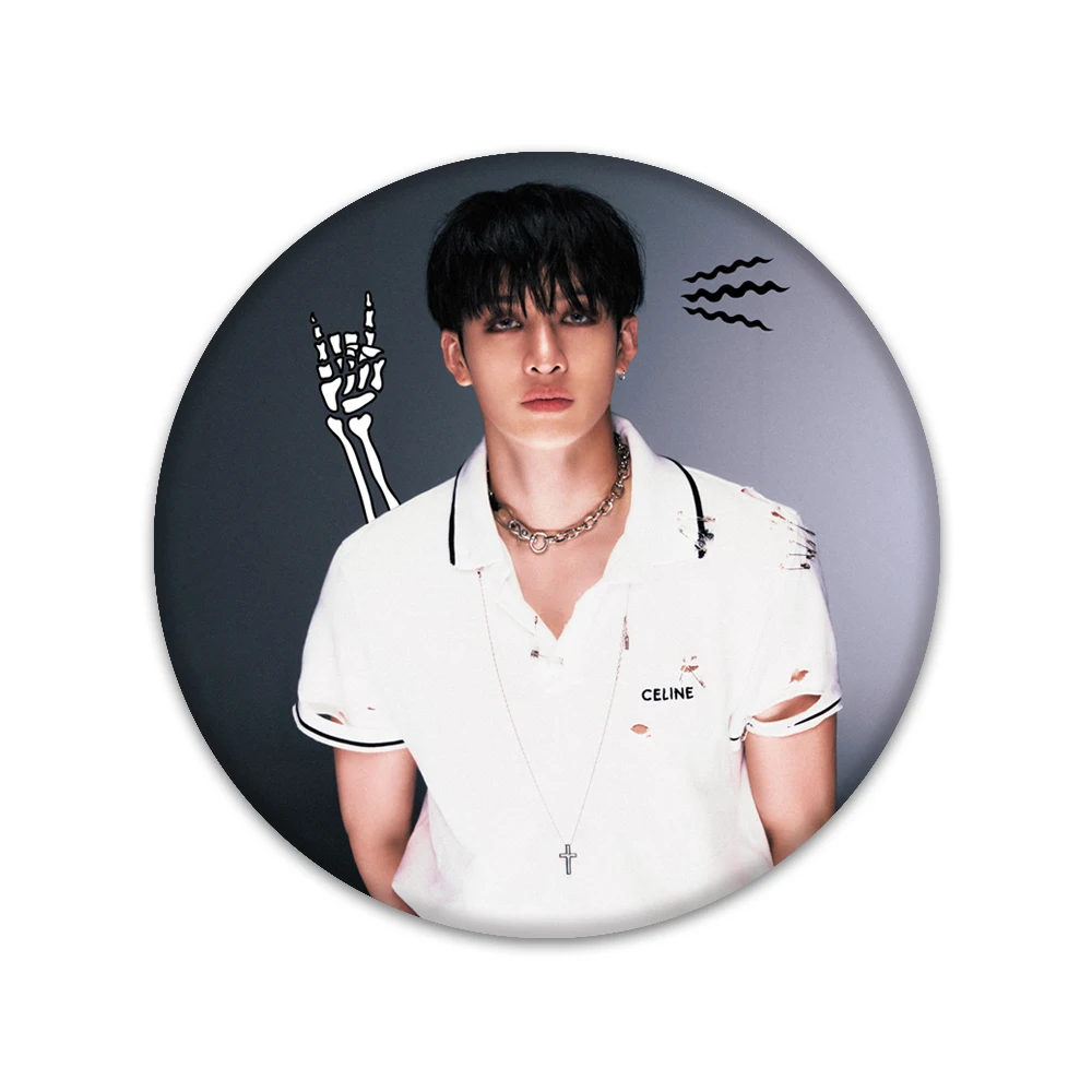 KPOP Stray Kids 2023 Rock-Star Badge Rock Star Bangchan Felix Brooch Hyunjin Pin Know STAY Collection Pins for Backpack Clothes