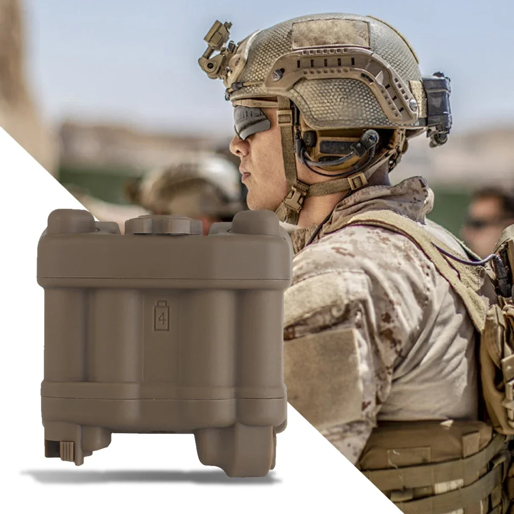 Battery Box Retention System Adjustable Helmet NVG Battery Pouch Realistic Storage Holder Pack for AN/PVS31 Case tactical helmet accessories tactical night vision goggles
