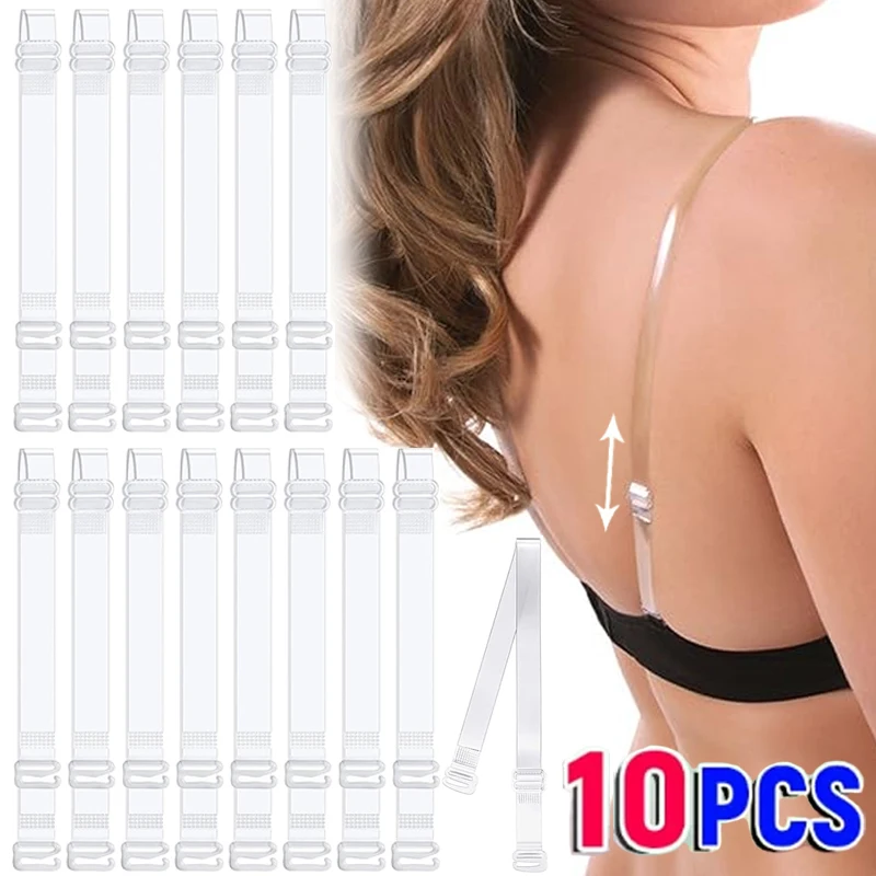 Invisible Bra Straps Detachable Silicone Elastic Adjustable Non Slip Women Shoulder Strap Accessories