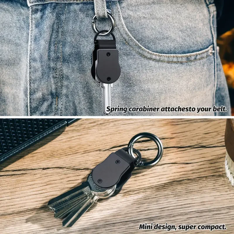 Sleek Compact Metal Key Organizer & Holder