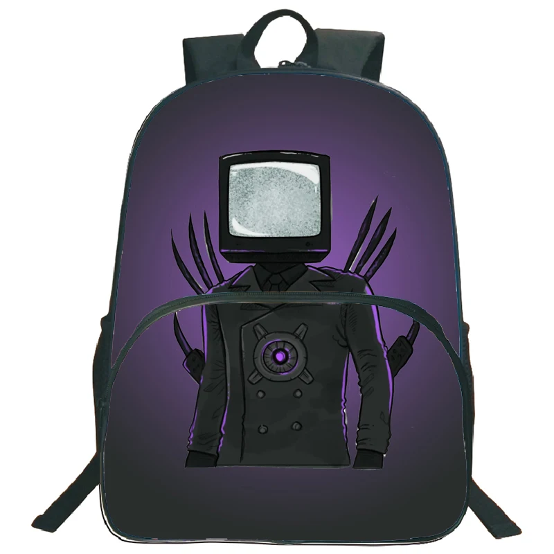 Skibidi Toilet Schoolbag Speakerman Camera Man Cartoon Anime Backpack Camcordeman Mochila for Children's Bags for Girls 4