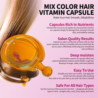 Mélange de capsules de vitamines pour cheveux, huile de kératine, restauration rapide, doux, lisse, brillant, soins capillaires, nourrit, réparation des cheveux endommagés, traitement de séparation 4
