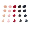 Pink/red/brown Flocking Triangular Safety Plush Toy Nose Soft Washer for DIY Doll Findings Stuffed Animals Velvet Nose 3