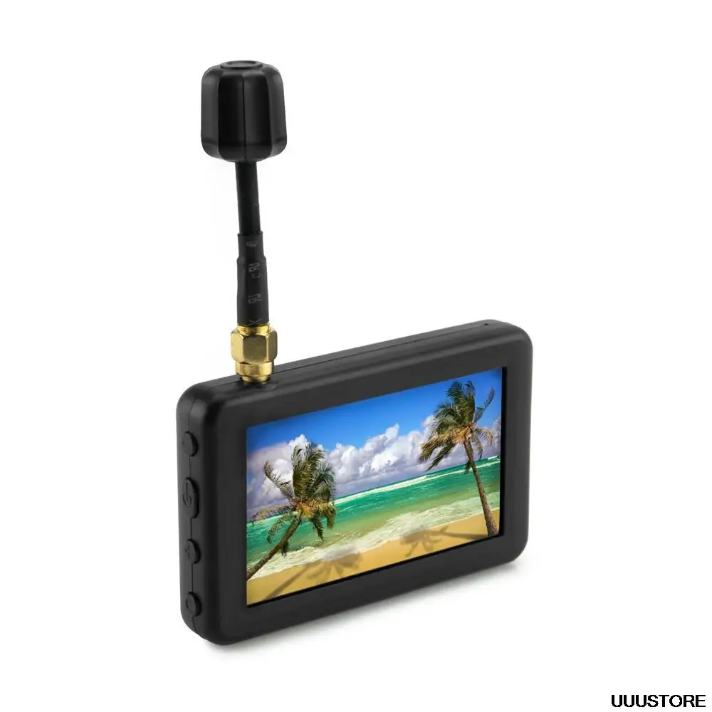 Dmkr LS-5804 3インチfpvミニfpv液晶モニターdvr内蔵バッテリー