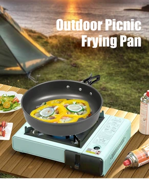 Portable Aluminum Camping Frying Pan 10