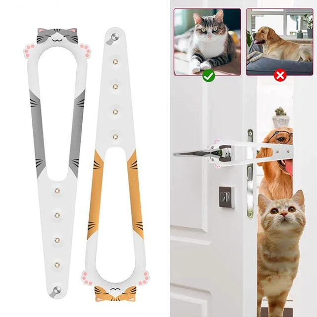 Cat Door Holder Latch Adjustable Dog Door Stopper Elastic Gate Lock Flex Latch Strap Keep Dog Out From Entering Pet Door Latch Cat Door Holder Latch Adjustable Dog Door Stopper Elastic Gate Lock Flex Latch Strap Keep Dog Out From Entering Pet Door Latch