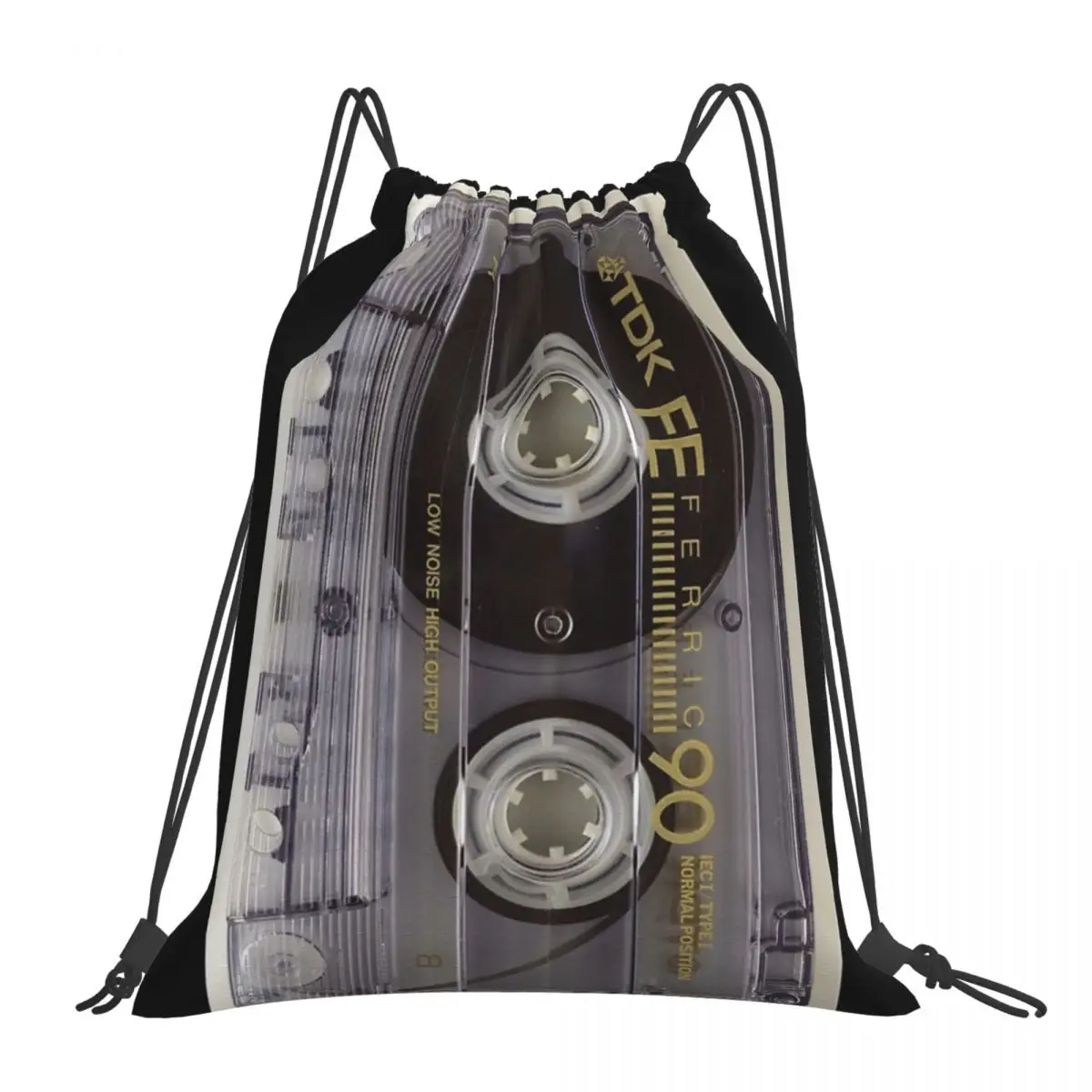 

Cassette Tape Retro - Remember Those Backpacks Portable Drawstring Bags Drawstring Bundle Pocket Sports Bag Book Bags Man Woman