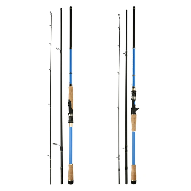 3 Sections Spinning Fishing Rod Carbon Fiber Casting Fishing Rods