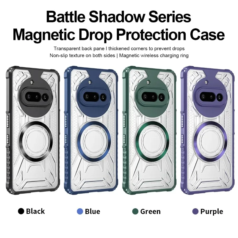 Luxury Armor Magnetic Magsafe Phone Case – Shockproof Hard Back Cover with PC+TPU Protection