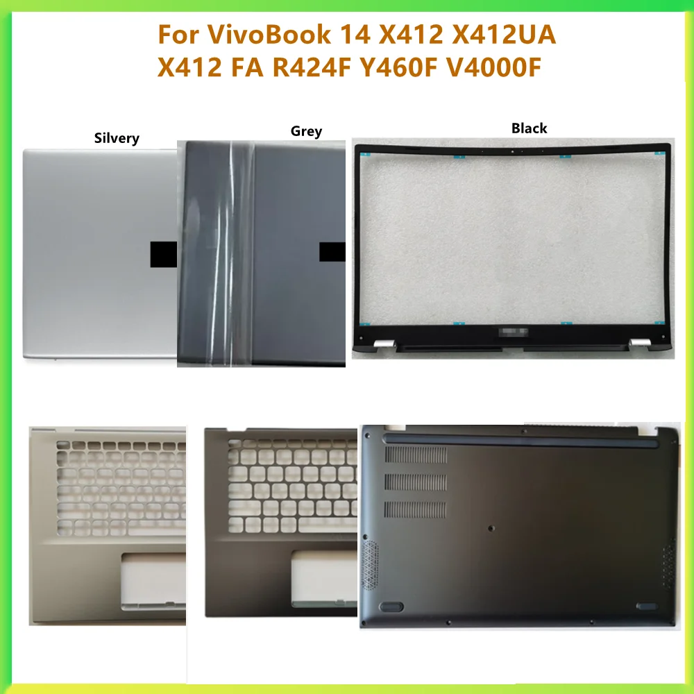 

New Laptop LCD Back Cover Front Frame Top Case Bottom Case For Asus VivoBook 14 X412 X412UA X412 FA R424F Y460F V4000F shell