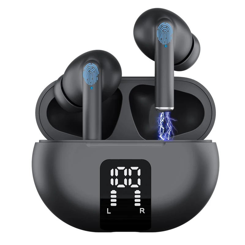 Wireless Translator Earbuds BT5.3Noise Cancelling Support Real-time Translation in 144 Languages with Microphones Charging Case