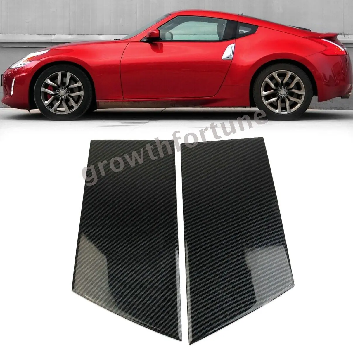 

2 шт., накладки на окна автомобиля для Nissan 370Z 2009-2020