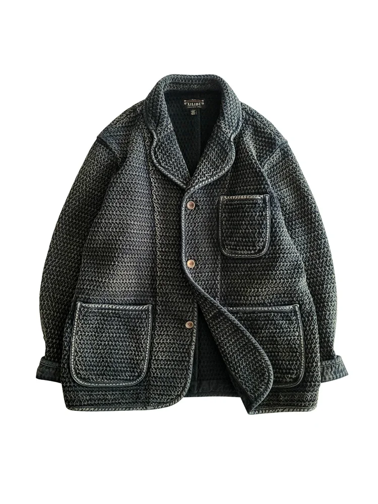 Amekaji Wear Clothes Men Japanese-Style Retro Casual Suit Jacket Men's Autumn And Winter Jacket Good Quality 2