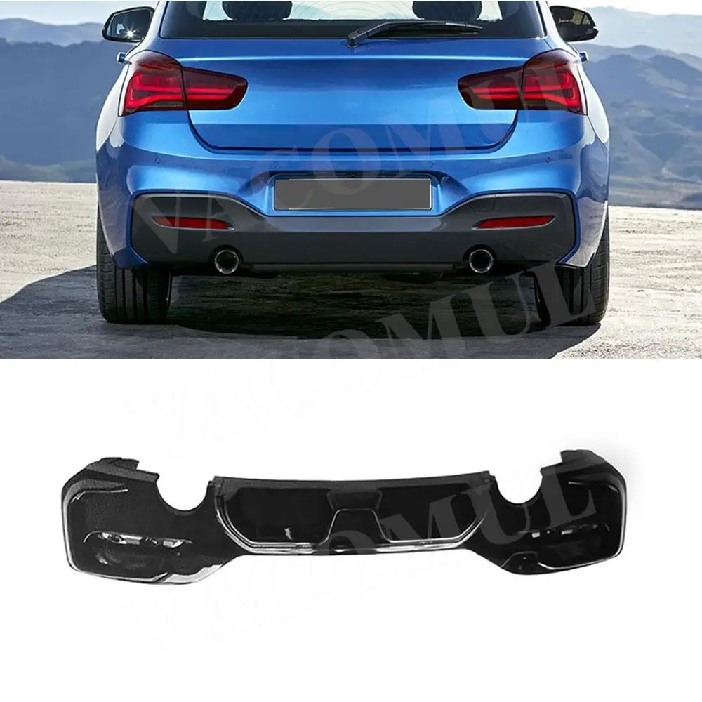 Abs Rear Bumper Diffuser Lip For Bmw 1 Series F20 M Sport M135I M140I 2015 2016 2017 2018 2019 O-O /Oo-Oo Rear Lip Bumper