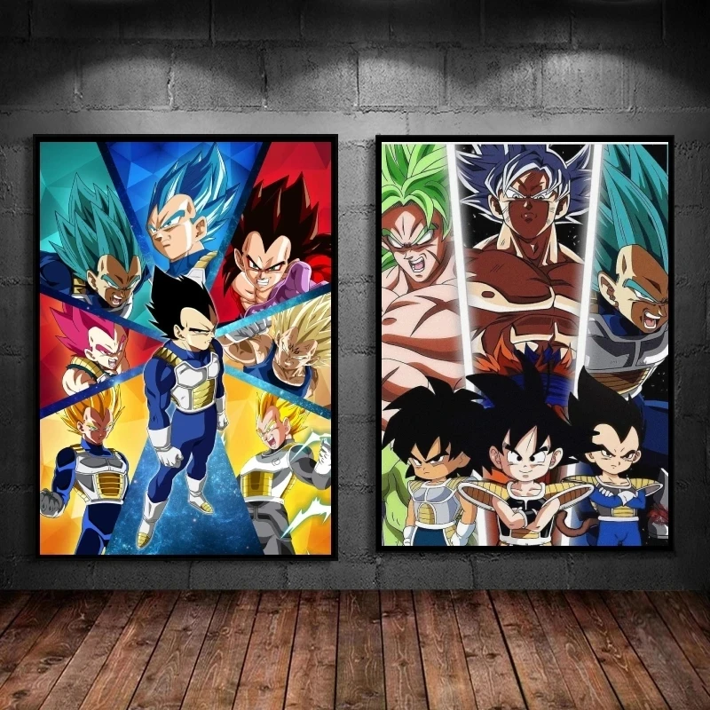 

Japan Anime Dragon Ball Super Saiya Goku Posters Retro Diy Room Home Bar Cafe Coffee House Decor Gift Aesthetic Art Wall Paintin