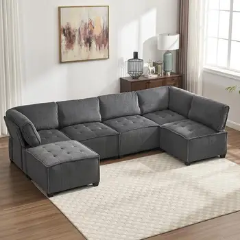 U-Shaped Modular Sofa 1