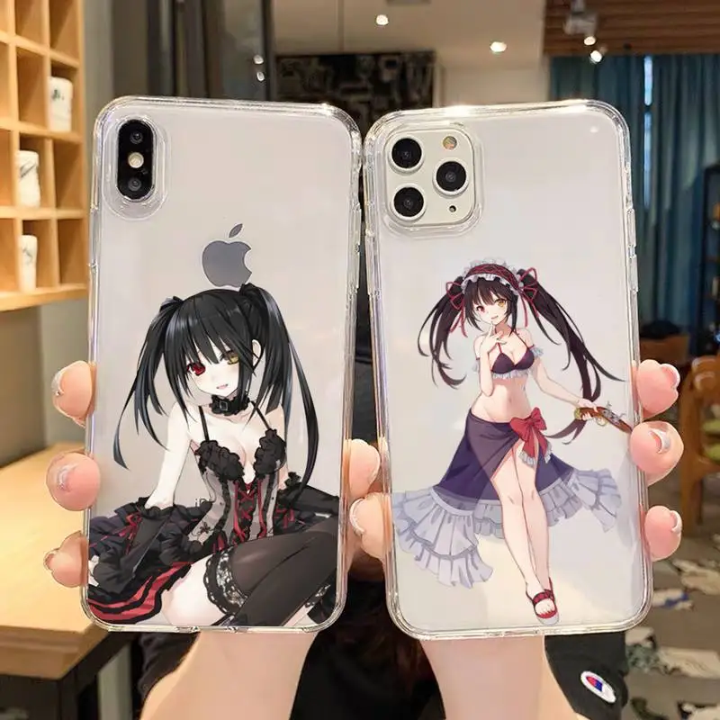 Чехол для телефона Kurumi Tokisaki Date A Live iPhone 11 12 Mini 13 Pro XS Max X 8 7 6s Plus 5 SE XR прозрачный чехол