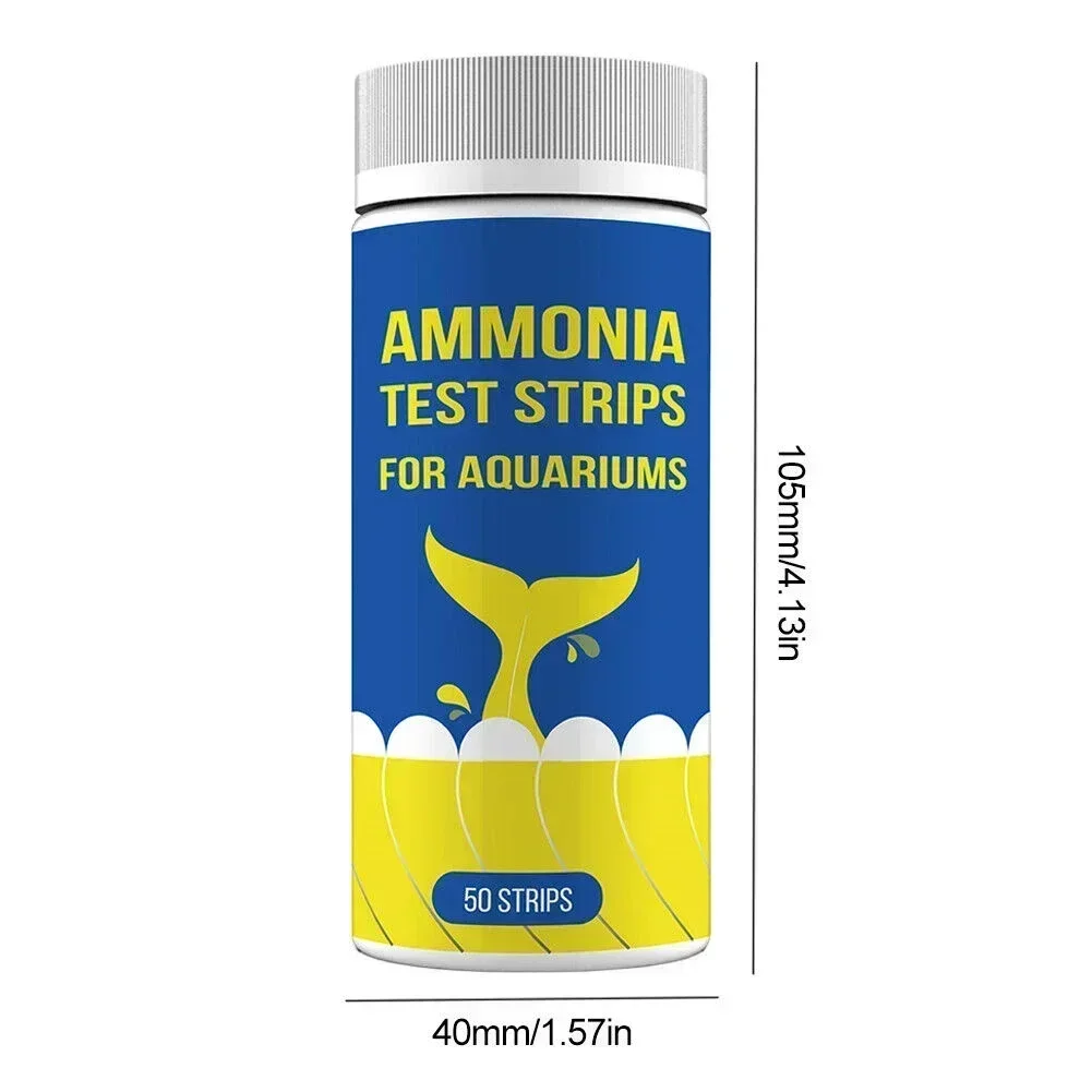 Ammonia Nitrogen Quick Water Quality Test Strips Aquarium Quick Water Quality Test Strips Paper Kit Reliable Accurate