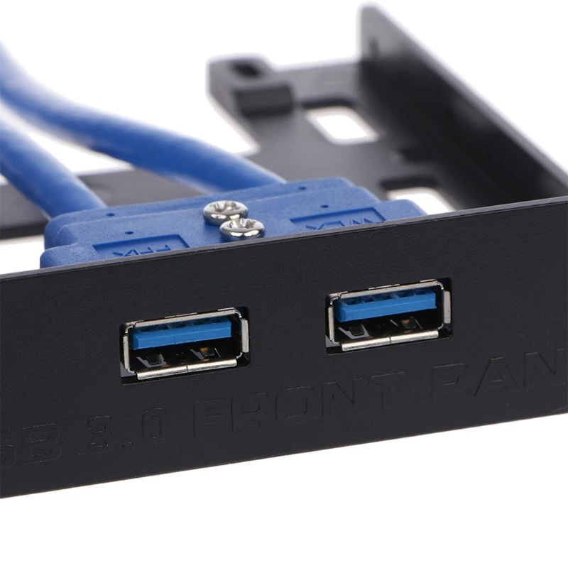 20CB 20 Pin 3.5" Floppy Bay Front Panel 2 Ports USB Expansion Adapter Connector