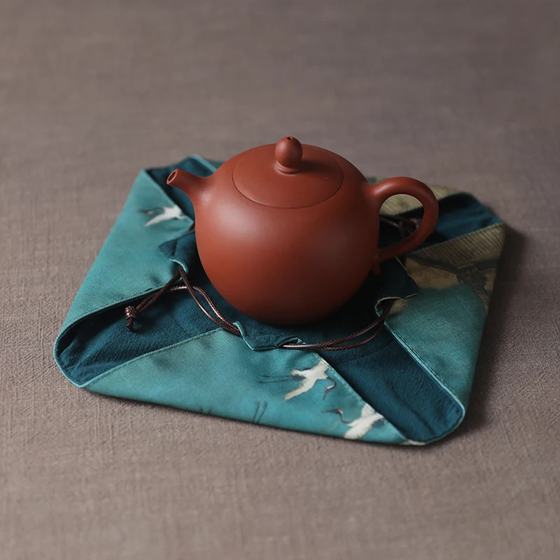Chinese Style Teapot Teacup Storage Bag Pouch Portable Outdoor Travel Canisters Gaiwan Package Tea Set Drawstring Cloth Bag