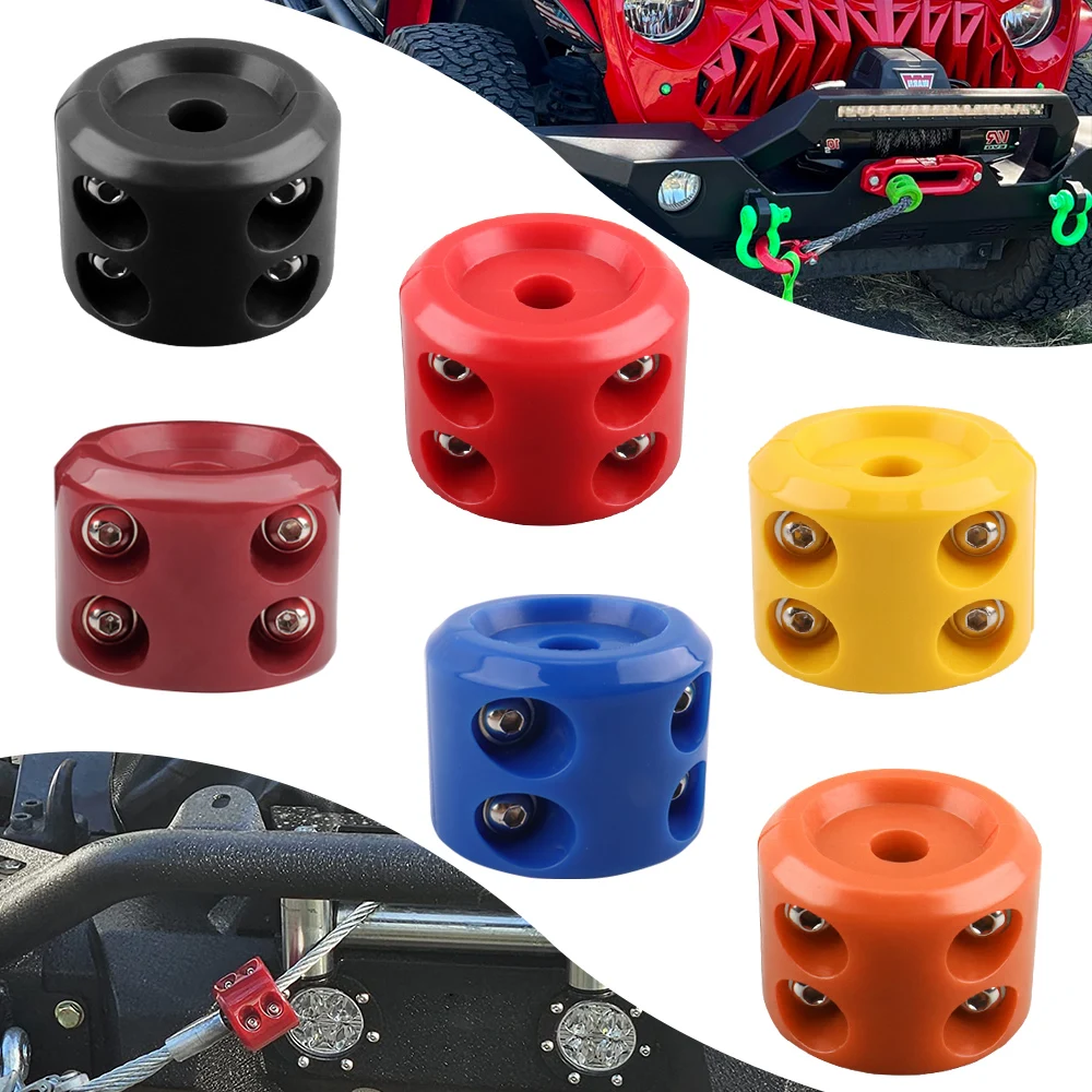Winch Cable Hook Stopper ATV Accessories Rubber Winch Rope Accessories For Wire For ATV SUV