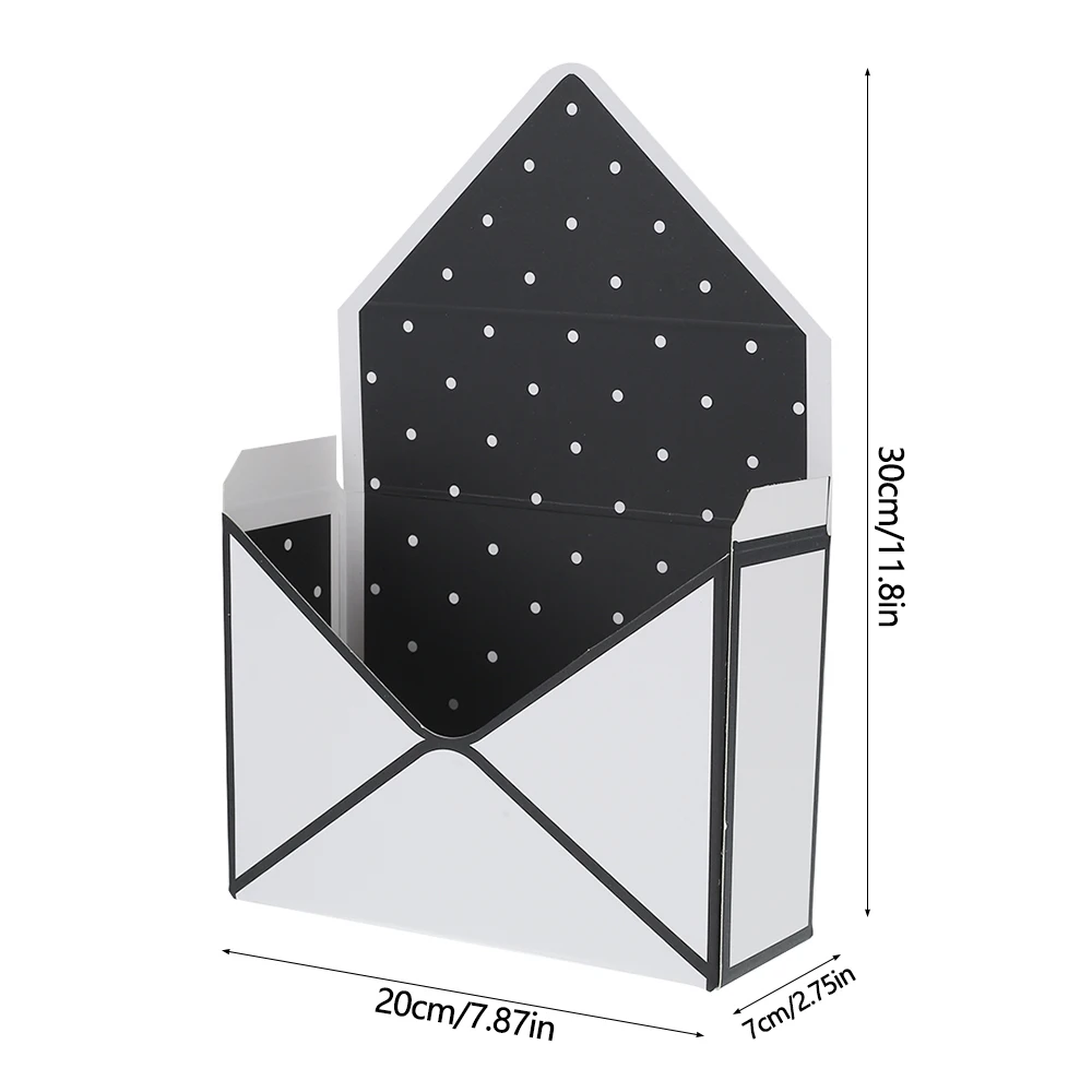 6/12Pcs Envelope Folded Flower Boxes Bouquet Storage Box Creative Wedding Party Valentine's Day Flower Boxes Envelope Box