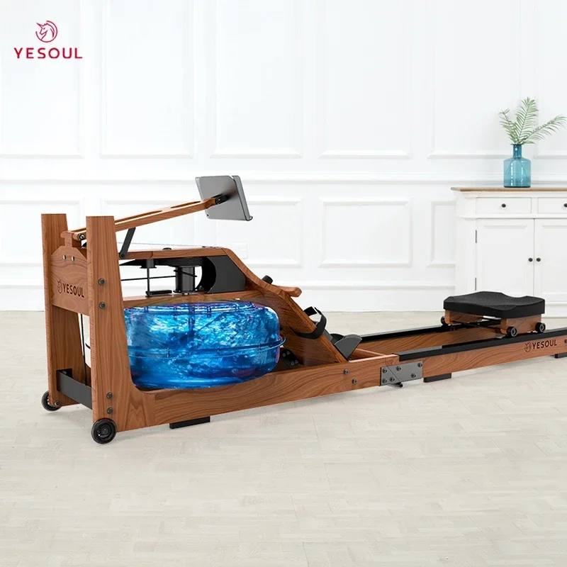 China factory wood rowing machine water home gym fitness equipment