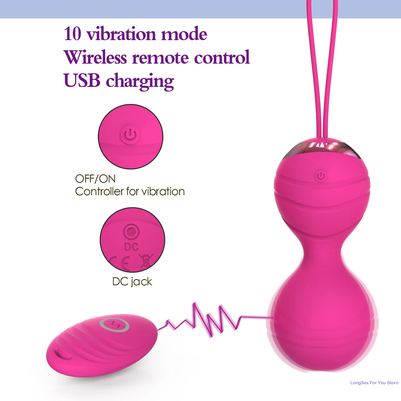 Kegel Ball Vagina Trainer Massager For Women G Spot Massager Vagina Muscle Balls Kegel Trainer Pelvic Floor Adult Sex Toys