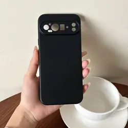 Luxury Original Dot Texture Frosted Plush Phone Case - Elegant Back Cover - Google PIxel10 (Black)