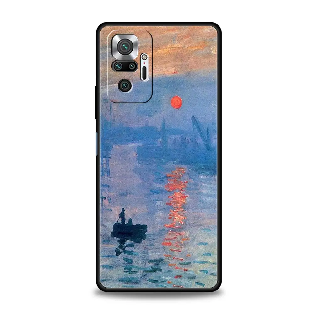 Van Gogh Oil Painting Black Phone Case Cover