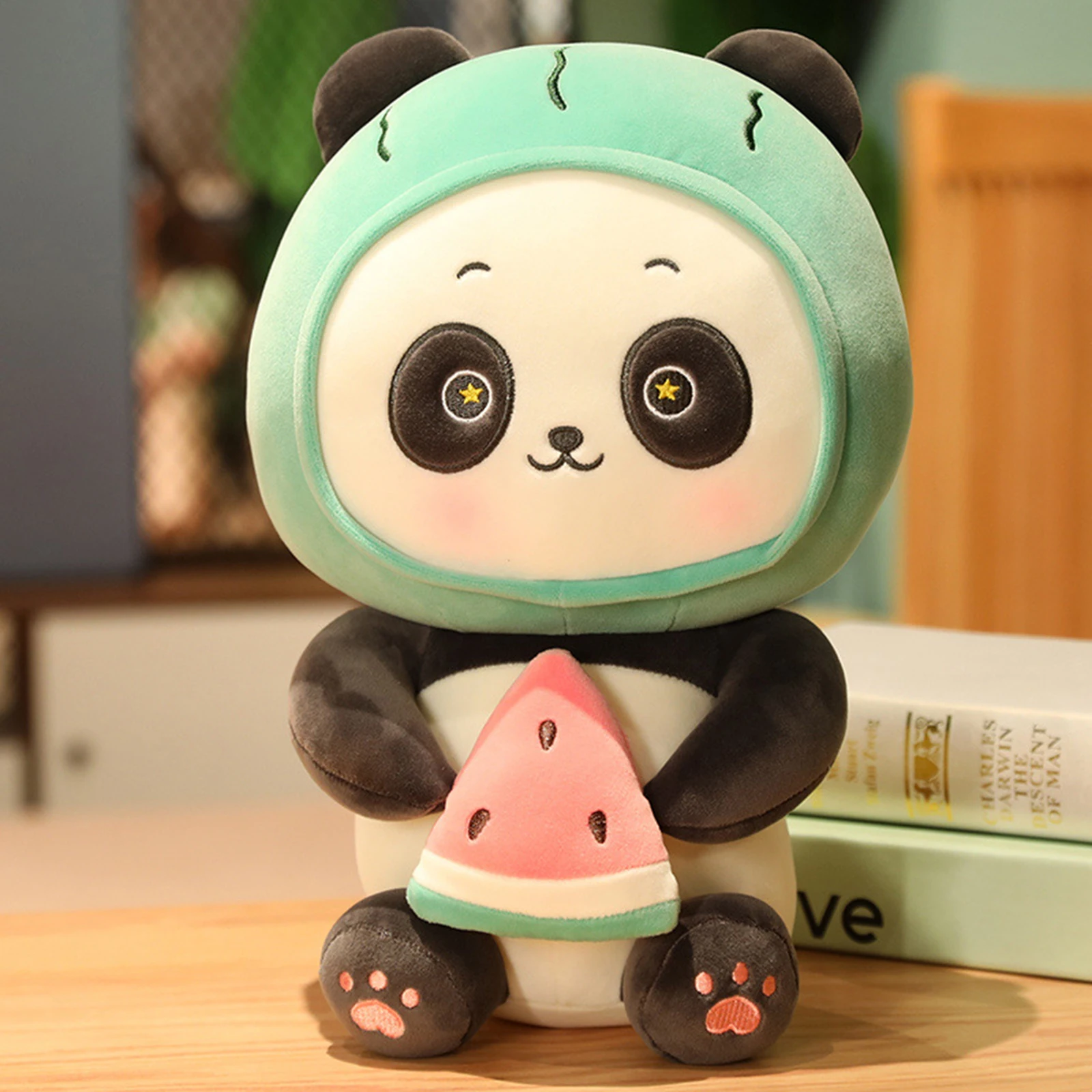 2022 Plush Doll Toy Children Baby Cute Cartoon Holding Strawberry/Watermelon Panda Shape PP Cotton Filling Plush Toy Gift 23CM 2 2022 Plush Doll Toy Children Baby Cute Cartoon Holding Strawberry/Watermelon Panda Shape PP Cotton Filling Plush Toy Gift 23CM 2