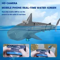 Rc Submarine With 480p Camera Underwater Boat Toy Remote Control Shark Animal Robots On Radio Controlled Boats Toys For Children 1