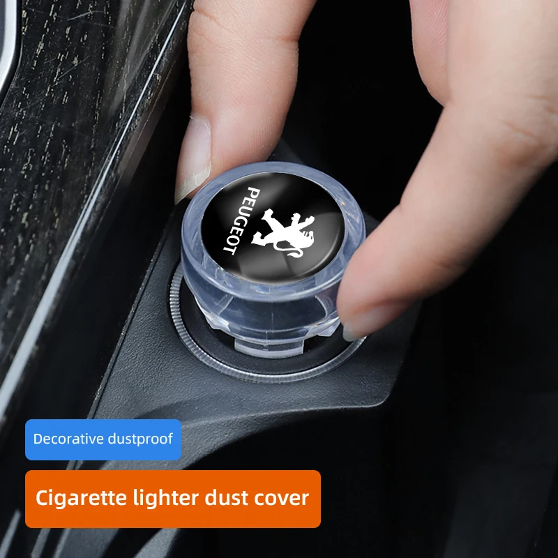 1Pcs Car Cigarette Lighter DustProof Cap For Peugeot 206 207 5008 406 301 108 307 408 106 607 308 205 208 407 508 107 2008 807 car lighter dust cap