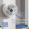 2024 Best Sellers 2IN1 Folding Desktop Fan Portable Air Conditioner Wall Mounted Fan Rechargeable With 3 Gears for Home Office 2