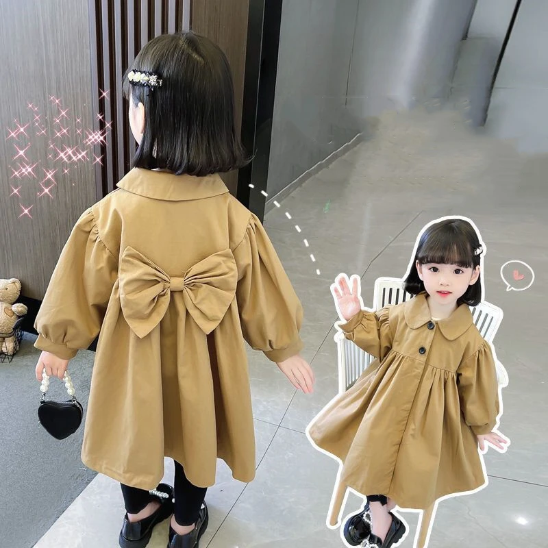 여아용 방풍 재킷, 면 겉옷, 2024 활 용수철, 가을 야외 어린이 방풍 아동복