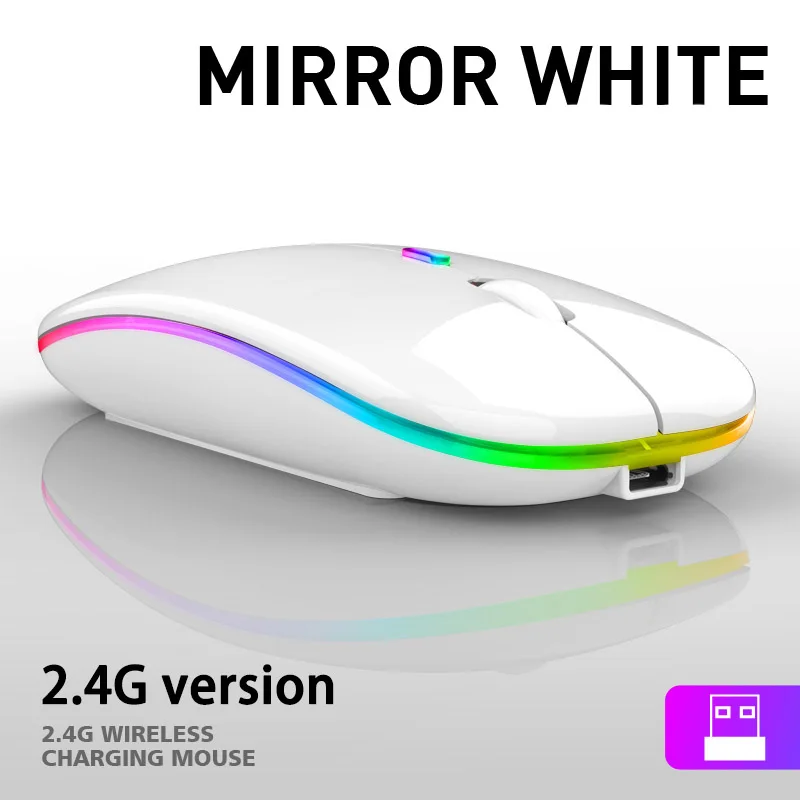 cute computer mouse Bluetooth Wireless Mouse RGB Rechargeable Silent Mause 2.4G Ergonomic Gaming Mice Gamer Mouse For Computer Laptop PC Accessories best office mouse Mice