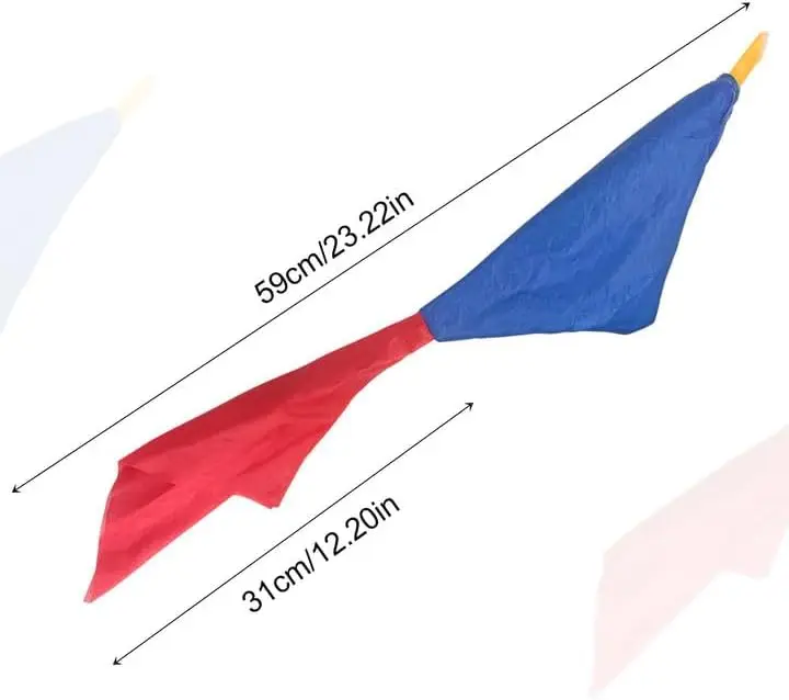 2pcs 매직 스카프 색상 변경 Hanky ??소품 스카프 손수건 Hanky ??Street Magic Trick Props 어린이를위한 선물 성인 파티 호의