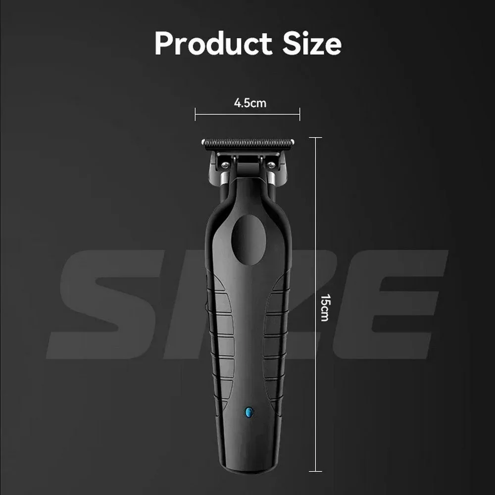 2299 Barber Cordless Hair Trimmer 0mm Zero Gapped Carving Clipper Detailer Professional Electric Finish Cutting Machine 2