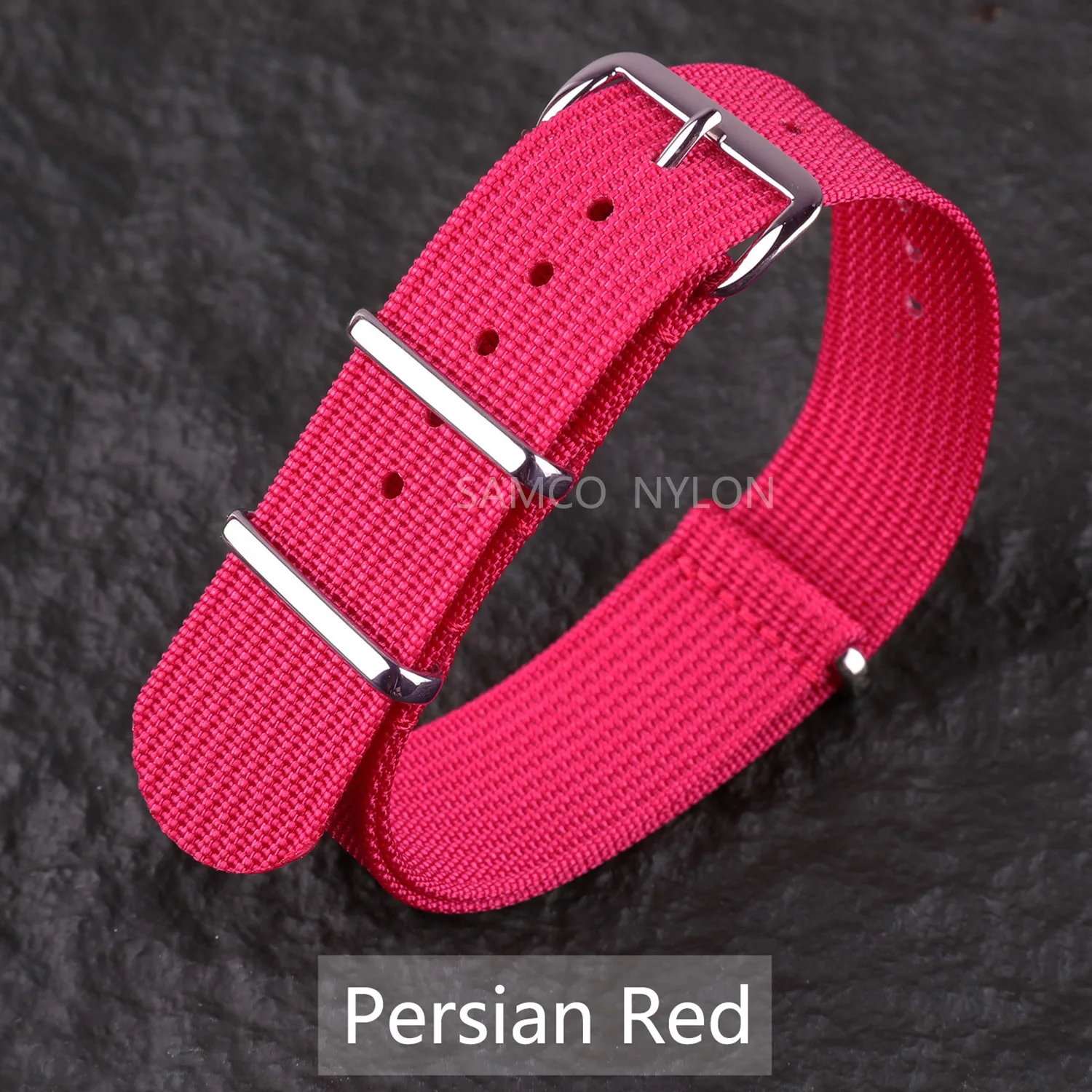Comfortable Ribbed Nylon Watch Strap - Military-Inspired Washable Band for Men
