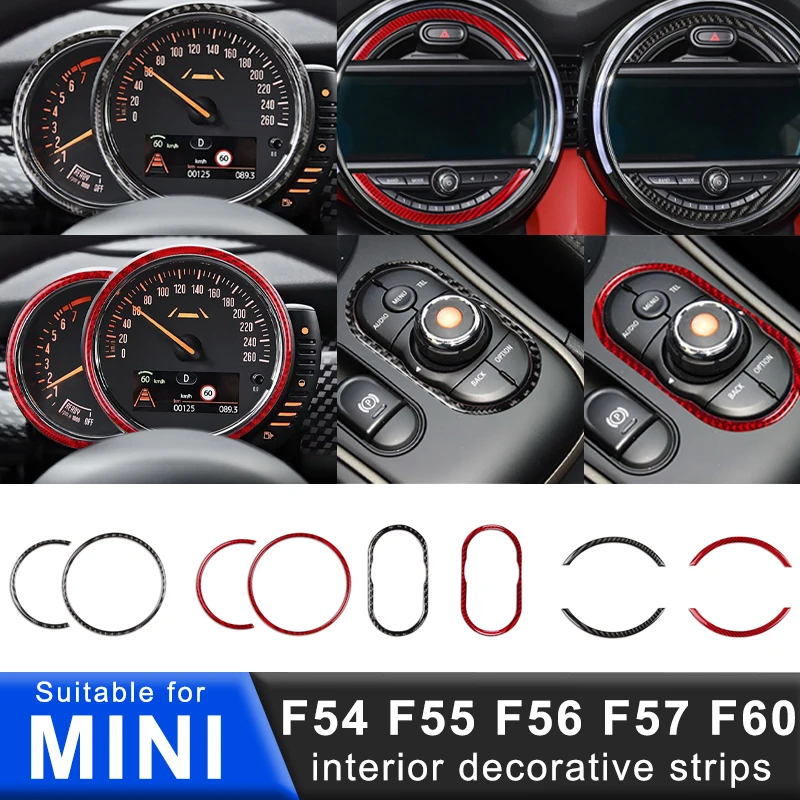 Декоративная наклейка на панель автомобильной кнопки для MINI ONE Cooper S JCW F54 F55 F56 F57 F60 аксессуары для модификации интерьера автомобиля