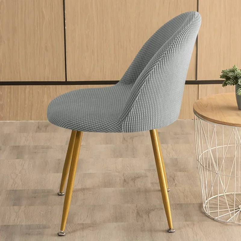 1/2/4/6 Pcs Duckbill Chair Cover Polar Fleece Armchair Covers Nordic Elastic Make Up Chair Slipcover For Kitchen Hotel Home 5