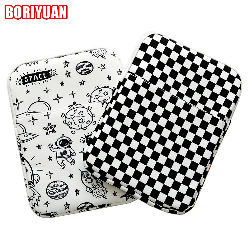 

11/14 Inch Laptop Bag Checkerboard Cartoon Bag for Ipad 9.7 Pro11 Pro12.9 Tablet Shockproof Protection Case Notebook Inner Bag